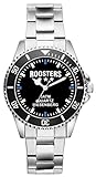 Roosters Geschenk Artikel Idee Fan Uhr 2457