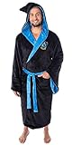 Harry Potter Erwachsene Fleece-Plüsch-Bademantel mit Kapuze – Gryffindor, Slytherin, Ravenclaw, Hufflepuff, Hogwarts, Ravenclaw, Einheitsgröß