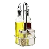 BNFD Küchenutensilien Glas-Öltopf Europäisches Gewürzglas Gewürzbox Sojasauce Essig-Flaschen-S