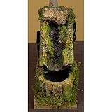 Rossi Rosa Wasserfall mit Bachlauf und Pumpe, 18 x 6,5 x 12