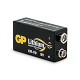 GP Batterie Lithium (9 Volt E-Block, CR-V9) 10 Jahres Batterie ideal für z.B. R