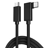 USB-C-auf-C-Videokabel, rechtwinklig, 3 m, Cuxnoo 4K USB-Typ-C-Monitorkabel, unterstützt 100 W Schnellladung und 10 Gbit/s Datensynchronisierung