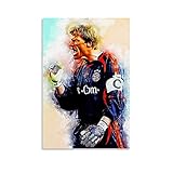 ASDJJ Oliver Kahn Leinwand-Kunst-Poster und Wand-Kunstdruck, modernes Familienschlafzimmerdekor, 30 x 45