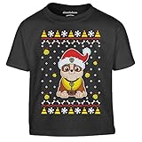 PAW PATROL Ugly Christmas Rubble Weihnachtsshirt Kinder Jungen T-Shirt 116 Schw