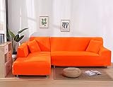 Elastisch Sofaschoner Ecksofa L-Form, Stretch Volle Deckung Sofabezug Sofaüberwürfe Möbelbezug Spandex Sofa Schutz Sofa Überwürfe Sofa Abdeckung Sofahusse ( Color : J , Größe : 90-140cm(35-55inch) )