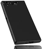 mumbi Hülle kompatibel mit Sony Xperia XZ1 Compact Handy Case Handyhülle, schw
