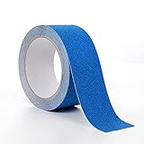 Zeroing 5 m Anti-Rutsch-Gürtel für den Außenbereich, hohe Reibung, ohne Gleiten, Traktionsband, Schleifgitter für Treppen, Sicherheitslauffläche (Farbe: Blau, 5 cm x 5 m, Länge: 5 m)