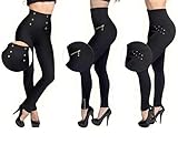 Mediashop Hollywood Pants | 3 Bodyformer Hosen in Größe: L | schwarz | 3 Designs | Shapewear Leggins | hoher Bund für flachen Bauch, optisch längere Beine und knackigen Po | Das Original aus dem TV