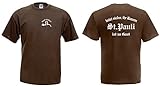 St. Pauli Herren T-Shirt kniet nieder Ihr Bauern Ultras Fan Shirt braun-XXXL