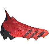 adidas Predator Freak+ Firm Ground Cleat Herren Fußball, Red-core black-solar red,