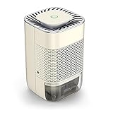 Luftentfeuchter Entfeuchter Elektrisch, Raumentfeuchter, Regnerisch Bewölkter Tag Bad Schlafzimmer Keller Küche (Beige)