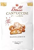 Belli Cantuccini alle mandorle (1x 1000g) | Gebäck mit Mandeln aus Italien | 1 kg Kekse Großpackung | Kaffeegebäck