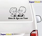 SUPERSTICKI Oma & Opa on Tour Rentner Ca 30 Wohnmobil Camper Wohnwagen Womo Mobile Camping Autoaufkleber Sticker Womo Wow