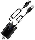 HDTV-Antennen-Verstärker, TV-Antennensignalverstärker, erhöht jede nicht verstärkte TV-Antenne bis zu 50 km Reichweite, Verstärkung 25 dB (schwarz)