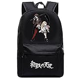 JXEXF Engel Anime Rucksäcke Mode Travel Daypack Casual Business, Laptop Reise Anime Rucksack, Guter Geschenk (Color : Black-2, Size : 45 * 32 * 12cm)