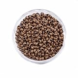 ABJFBJO 1000 stücke 2,5mm Nano Ringe Perlen for Menschenhaarverlängerung 7 Farben erhältlich (Color : 1 Black)