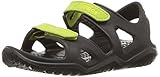 Crocs Unisex-Kinder Swiftwater River Sandalen, Schwarz (Black/Volt Green 09w), 34/35 EU ( J3 )