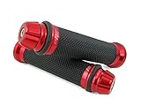 Lenkergriffe kompatibel mit Aprilia SR 50 R, SR50 Factory, SR50 Street (Dome/Rot)