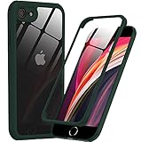 PHONEAURA kompatibel mit iPhone 7/8/ SE 2020 360 Grad Schutzhülle Vorne und Hinten Handyhülle Ganzkörper Apple Case mit Zwei Panzerfolien Displayschutz, Komplettschutz (Deutsches Design)