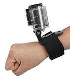 DURAGADGET Verstellbare Handschlaufe Halterung Befestigung für Somikon Einsteiger 4 K Action Cam mit 2 Display