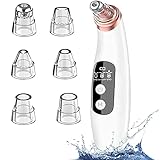 Mitesserentferner Porenreiniger,USB Wiederaufladbar Blackhead Remover Vacuum,3 Saugstufen und 6 porensauger，Porenreiniger Sauger Und Mitesser E