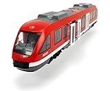 Dickie Toys City Train, Zug, Spielzeugzug, Bahn, Türen und Dach zum Öffnen, Interieur, Maßstab 1:43, 45 cm, ab 3 J