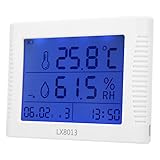 Temperatur-Feuchtigkeitsmessgerät, Thermometer Hygrometer LX8013 für Elektronik Lagerung/Pharma/Tex