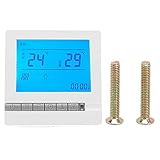 AC 220V Smart Electric Heizung Thermostat Carbonized Crystal Wall Elektrischer Heizfolienschalter mit zwei Temperaturen ist für Familienschlafzimmer geeig