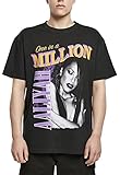 Mister Tee Herren Aaliyah One In A Million Oversize Tee T-Shirt, Black, XXL