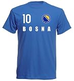 Nation Bosnien T-Shirt Trikot Wappen FH 10 BL (XL)