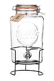 Smith's Mason Jars 5-Liter-Getränke- oder Wasserspender (Dispenser + Stand)