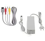 DARLINGTON & Sohns Kabel Set für Nintendo Wii Ladekabel Ladegerät Netzteil + TV Kabel Scart Kabel Stromkabel AC Adap