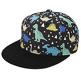 Yixda Baby Kappe Sonnenhut Kinder Hiphop Baseballmütze Junge Mädchen Snapback Cap (2-4 Jahre, Dinosaurier)