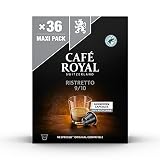 Café Royal Ristretto 36 Nespresso®* kompatible Kapseln aus Aluminium, Intensität 9/10