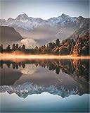 DIY 5D Diamant Gemälde Voll Kits Bergbaumsee Full Drill Diamond Painting Erwachsene Kinder Kristall Strass Stickerei Kreuzstich Diamant Art Mosaik Kunsthandwerk Home Wand Dekor Geschenk 90x120cm K871