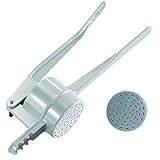 Westmark Spätzle-/Kartoffelpresse, Mit traditioneller Lochung für Spätzle wie Handgemacht, Aluminiumdruckguss, Länge: 41 cm, Spätzlechef, Silber, 61202260