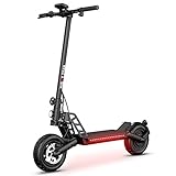 Elektro Scooter 800 W Elektroroller, 50 Km Reichweite Faltbar 10 Zoll Offroad Doppelscheibe E-Scooter für Erwachsene, Doppelte Stoßdämpfung