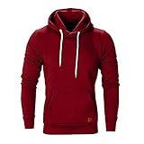 RYTEJFES Herren Kapuzenoberteil Kapuzenpullover Langarm-Oberteil Sweatshirt mit Kapuze Slim Fit Kapuzenpulli Fitness Achselshirt Training Gym Sport Unterhemden Bodybuilding Shirt H