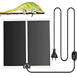 twoonto Reptil Heizmatte Terrarium Heizmatten, 14W Reptil Wärme Matte Terrarium Heizmatte Wärmematte mit Temperaturregler für Reptilien Reptilien Amphibien Eidechse Gecko Schlangen Schildkröte Sp