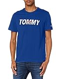 Tommy Jeans Herren TJM Layered Graphic Tee Hemd, Providence Blau, X-S, M