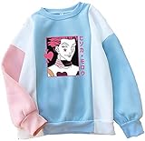 Silver Basic Unisex Pullover Hisoka Männer und Frauen Langarm Hoodie Casual Sweatshirts Blue-M1