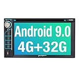 PUMPKIN Android 9.0 Autoradio Radio mit Navi und DVD Player 4GB / 8 Core Unterstützt Bluetooth DAB + USB CD DVD Android Auto WiFi 4G MicroSD 2 Din 6,2 Zoll Bildschirm U