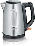 SEVERIN WK 3469 Wasserkocher (ca. 2.200 W, 1 L) edelstahl/schw