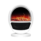 Kamin Heizung, 1000W / 2000W, 3D-Simulation Flamme, 3 Einstellungen, Nickel-Chrom-Heizdraht, Überhitzungsschutz, W