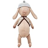 OYOY Mini Stofftier Hase JoJo Rabbit (Light Khaki) - Kuscheltier für Kinder Kuschelkissen aus 100 % Baumwolle - H:43 x L:32 x B:31 cm - M107161