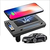 ElecPjf Upgrade Kabelloses Ladegerät Auto für Audi A6 A7 2019 2020 2021 2022 15W Qi Wireless Schnell Automatik Induktion Kabelloses mit QC3.0 USB für iPhone 13/13 Pro Max/12/11/XS/X Samsung