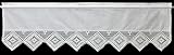 Hossner Scheibengardine Altmühltal weiß mit Spitze 35x120cm Baumw