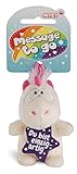 NICI 42721 Anhänger Einhorn Theodor Du bist einzigartig, 8 cm, weiß/pink