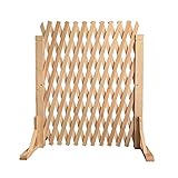 Weidezaun Holz-Teleskopzaun Garten Trennzaun Für Heimtextilien Haustier Zaun Pflanze Klettergerüst (Size : 110 * 160cm(43 * 160 inch))