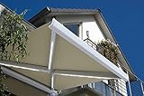 Home Deluxe - LED Vollkassettenmarkise Sandfarben mit Wind- und Sonnensensor - ELOS 500 x 300 cm - komplett inkl. Montagematerial I Terrassenüberdachung Sonnenschutz W